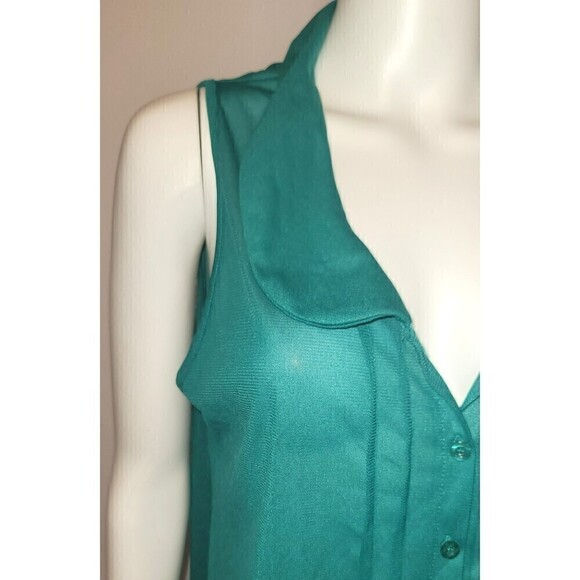 Julie's Closet Sheer Kelly Green Blouse - Size XL - Picture 6 of 7
